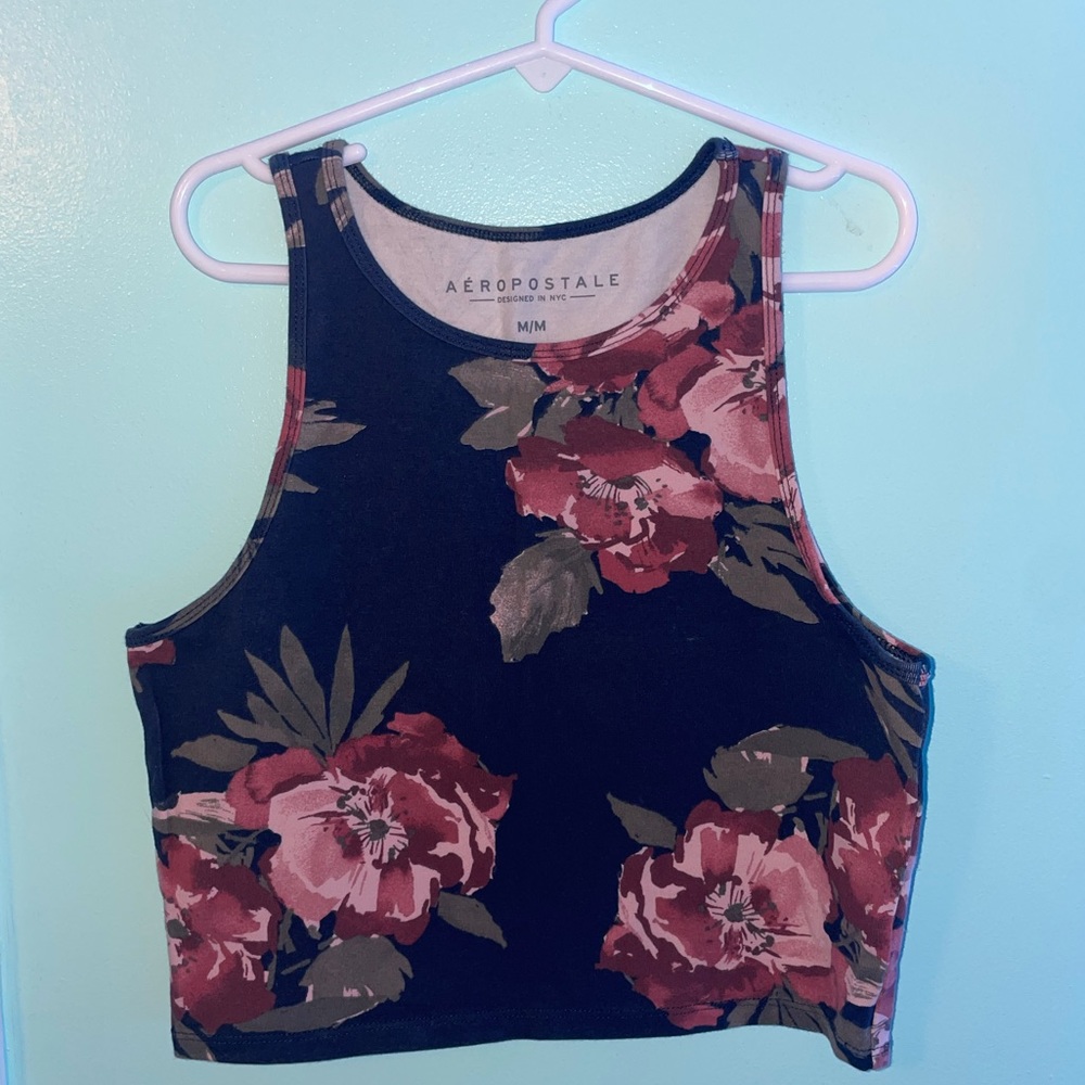 Aeropostale Flower Tank Top